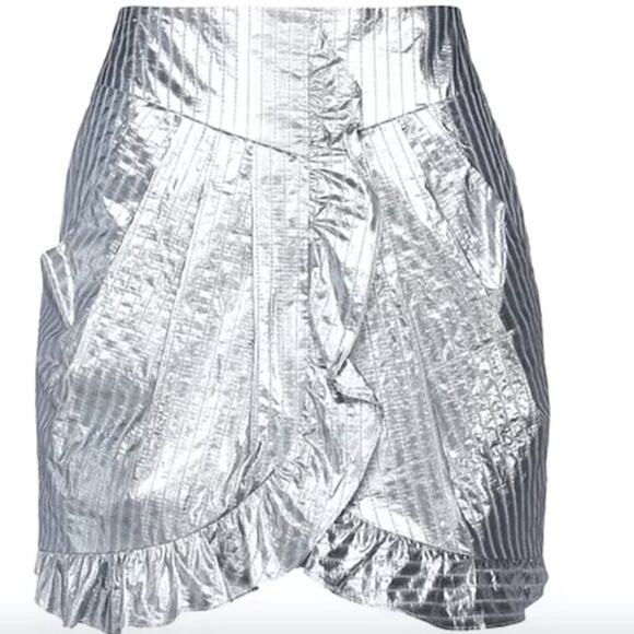 Isabel Marant Dresses & Skirts - Isabel Marant Mucius Striped Metallic Miniskirt size 8